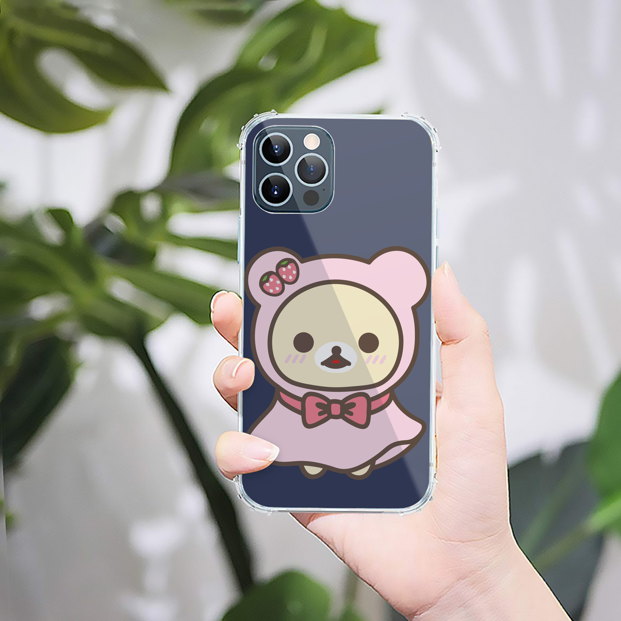 （画像用） リラックマ リラックマ キイロイトリ Rilakkuma Korilakkuma Kiiroitori 【iPhone 12シリーズ対応】透明スマホケース（クリアソフトケース）